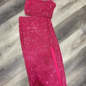 SAYLOR Fuchsia Sequin Set